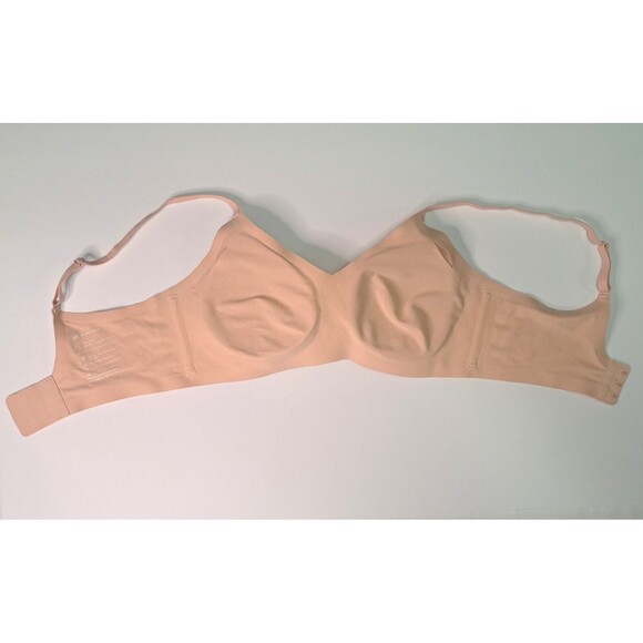 Honeylove Silouhette Wireless T-Shirt Bra Tan S Adjustable Straps Back Closure - Picture 3 of 6